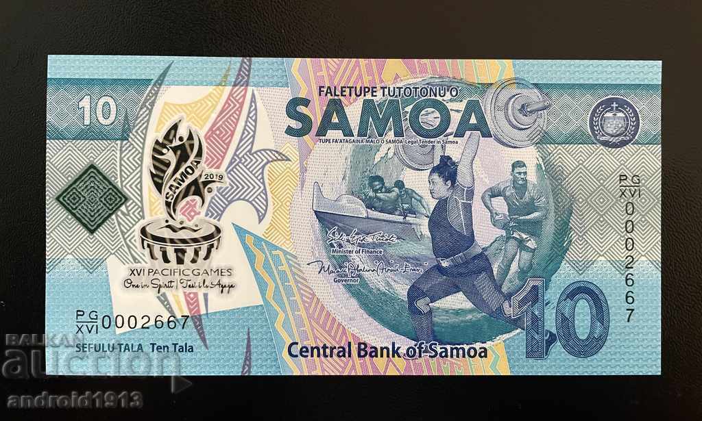 САМОА - 10 Tала 2019, Р-NEW, UNC, ЮБИЛЕЙНА - 5 САМОА - 10 Tала 2019, Р-NEW, UNC, ЮБИЛЕЙНА - 5