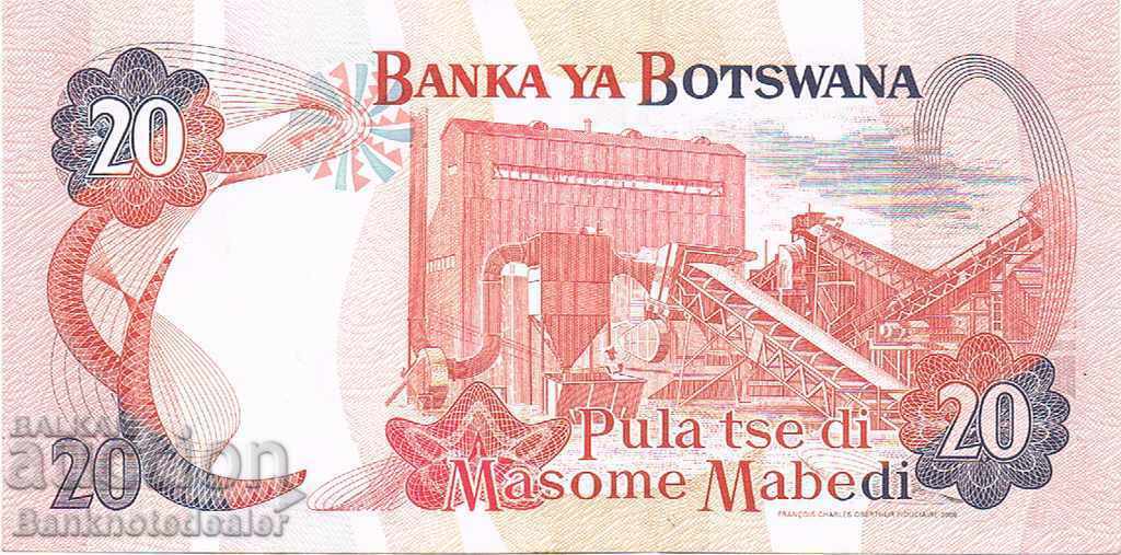 Botswana 20 Pula 2002-7 Pick 27b Ref 3723 Unc with price 27.00 BGN | € 13.80 Botswana 20 Pula 2002-7 Pick 27b Ref 3723 Unc with price 27.00 BGN | € 13.80