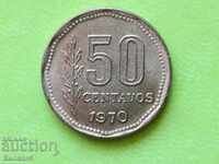50 centavos 1970 Αργεντινή