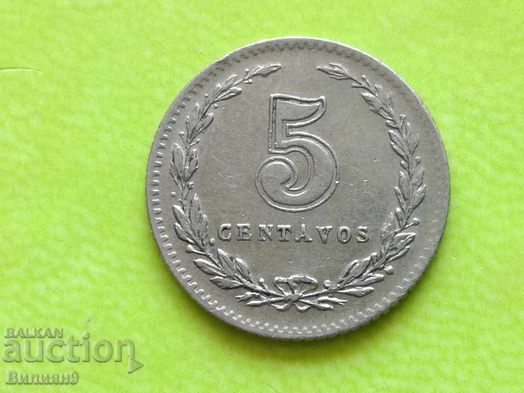5 centavos 1938 Αργεντινή