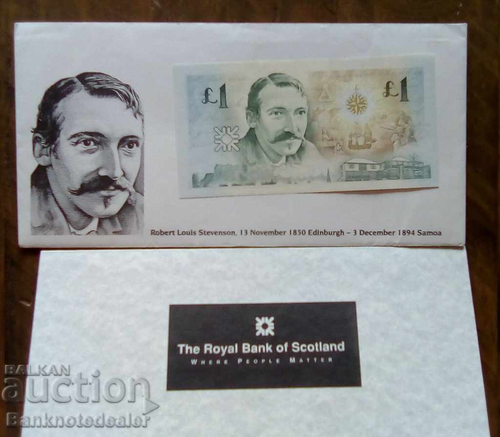 Royal Bank of Scotland 1 Pound 1994 Pick 358 RLS 0010793 Unc with price 38.00 BGN | € 19.43 Royal Bank of Scotland 1 Pound 1994 Pick 358 RLS 0010793 Unc with price 38.00 BGN | € 19.43