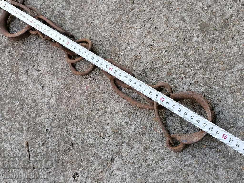 Hand forged buckles, shackles, chain, wrought iron - 5 Hand forged buckles, shackles, chain, wrought iron - 5