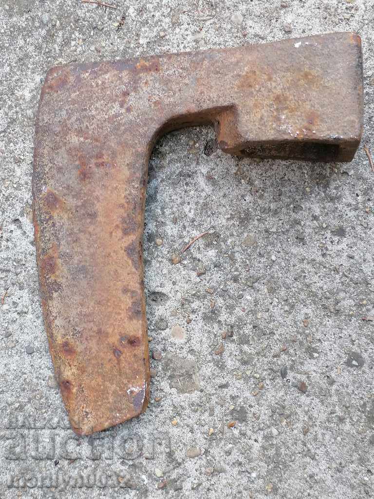 Old ax ax ax without a scraper wrought iron blade - 7 Old ax ax ax without a scraper wrought iron blade - 7