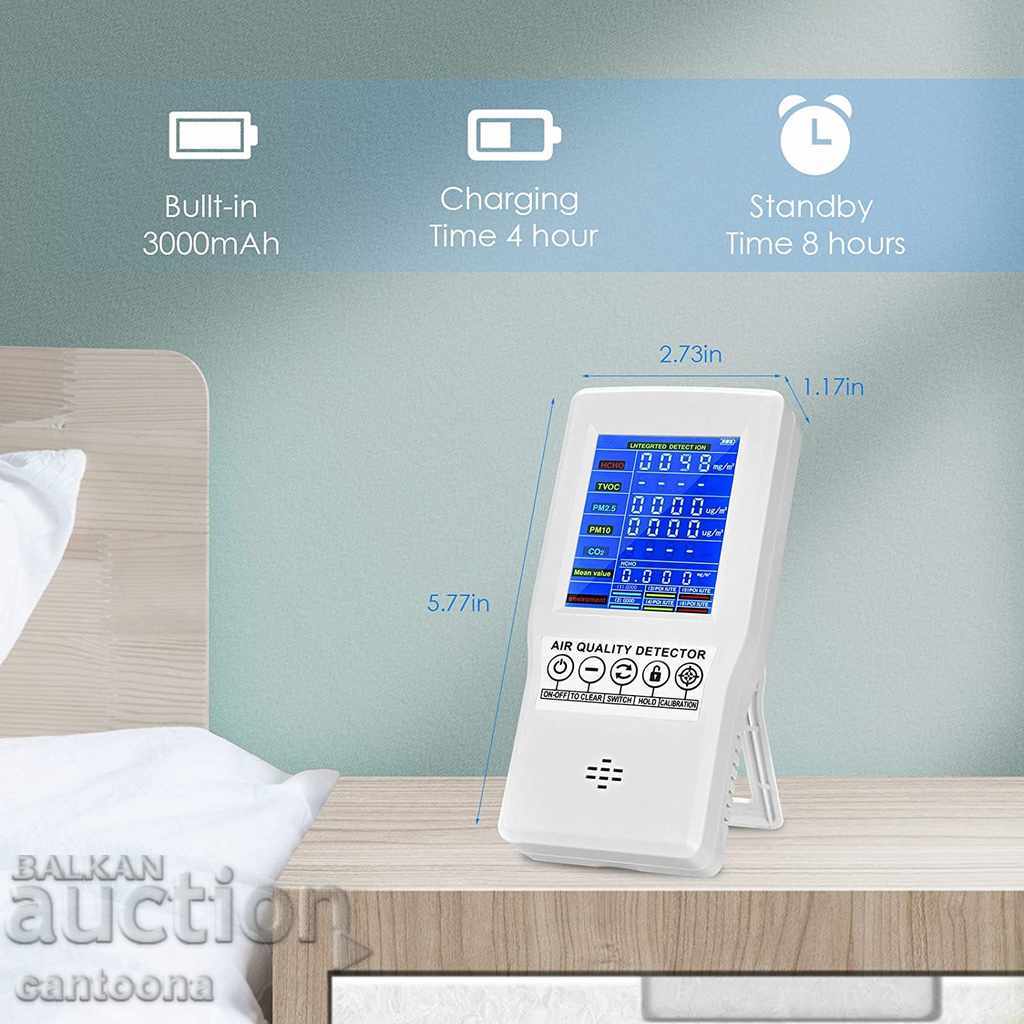 Air quality monitor for CO2, TVOC, PM2.5 / PM10 with price 79.98 BGN | € 40.89