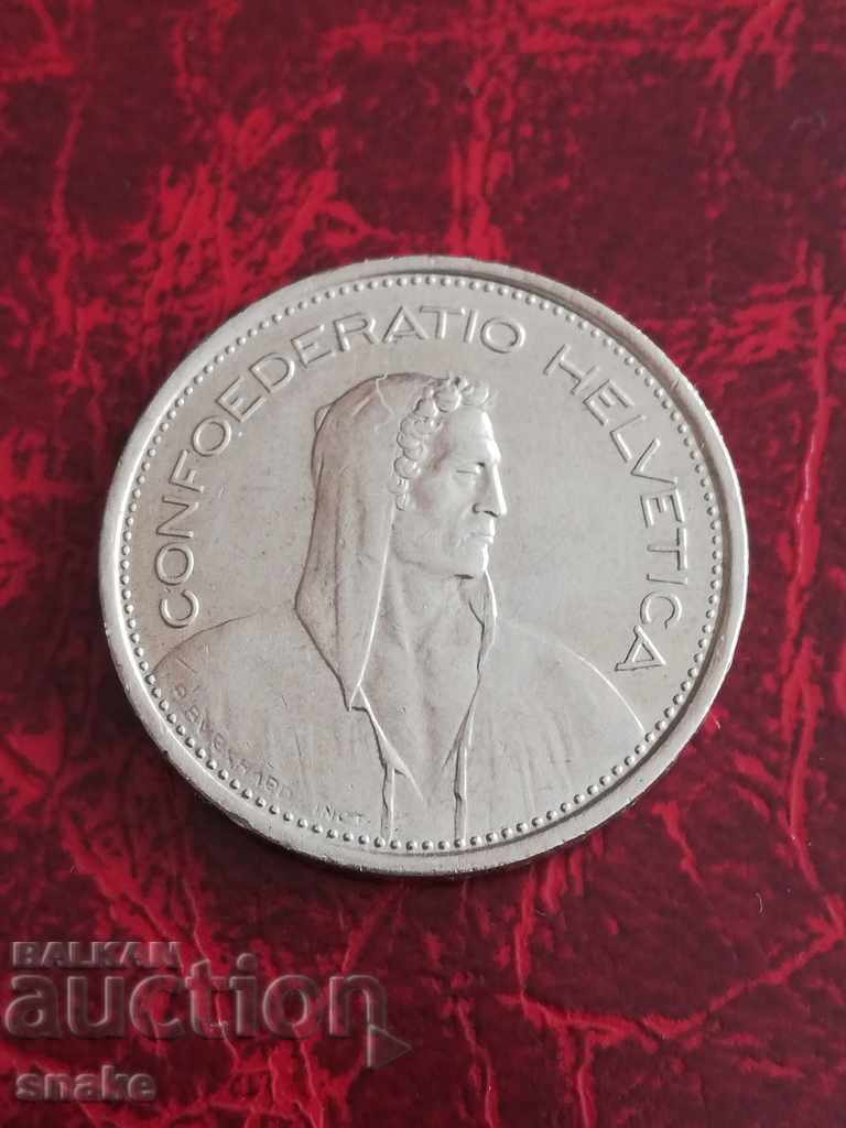 Elveția 5 franci 1968 cu preț € 5.60 | 10.95 BGN