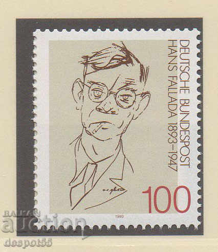 1993 Γερμανία. 100 χρόνια από τη γέννηση του Hans Falada, συγγραφέα.