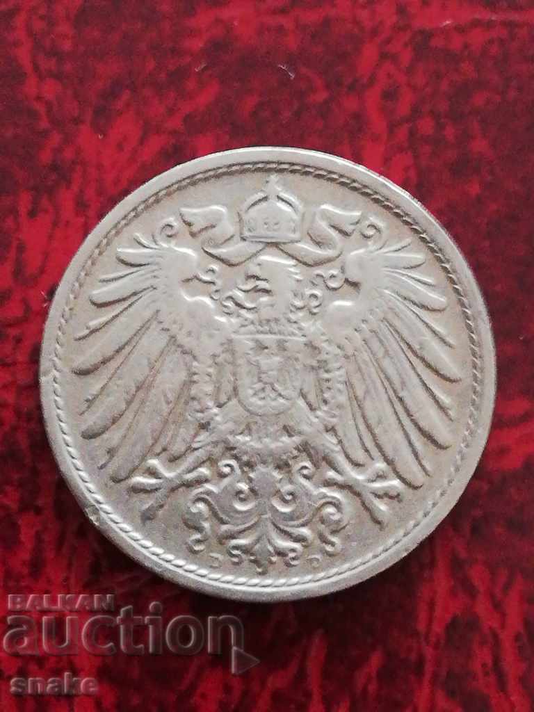 Germany 10 Pfennig 1908 D-Munich with price € 1.45 | 2.84 BGN Germany 10 Pfennig 1908 D-Munich with price € 1.45 | 2.84 BGN