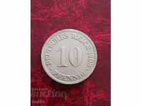 Germany 10 pfennigs 1908 D-Mülchen