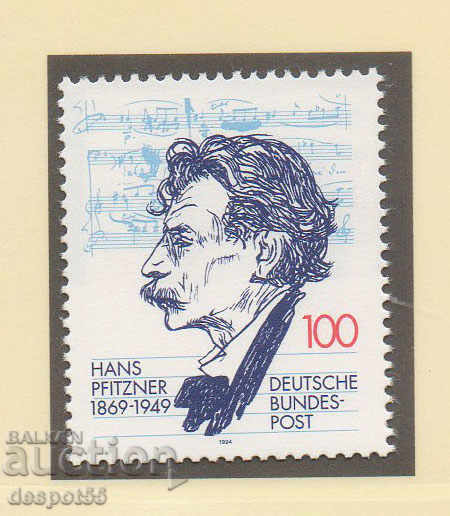 1994. Germania. 125 de ani de la naștere. al lui Hans Pfitzner, compozitor.