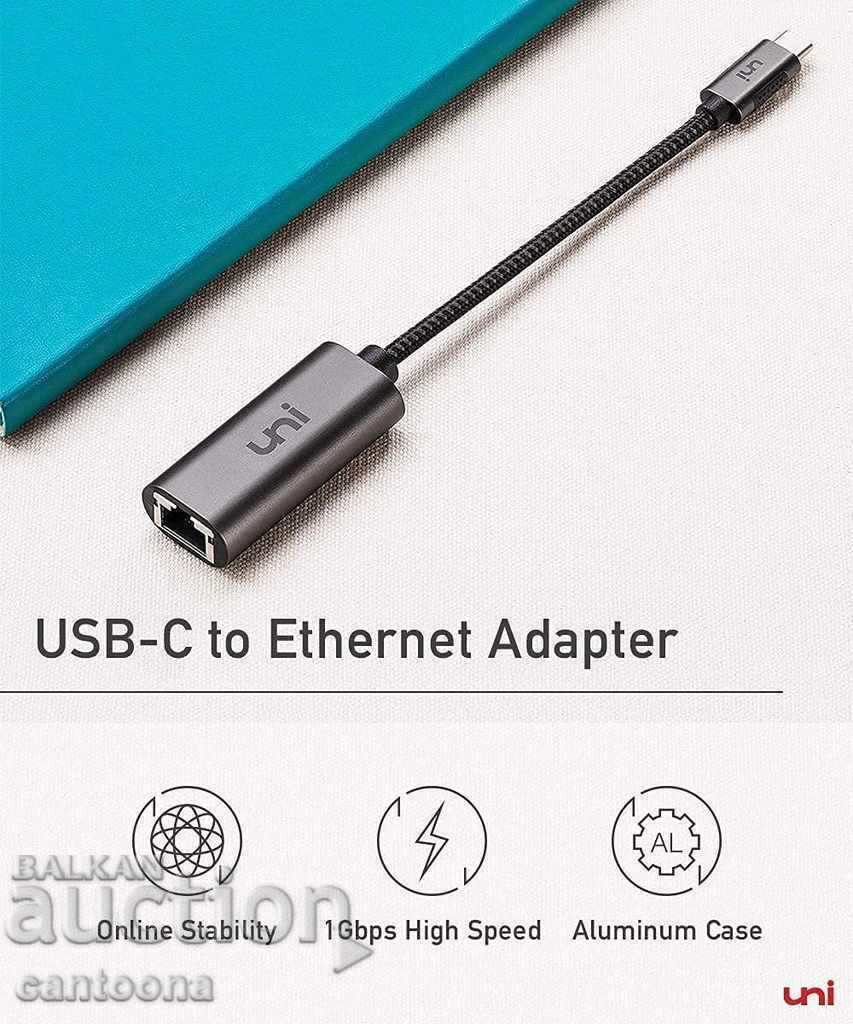 Delivery of uNi USB C to Gigabit Ethernet adapter, Realtek RTL8153 Delivery of uNi USB C to Gigabit Ethernet adapter, Realtek RTL8153