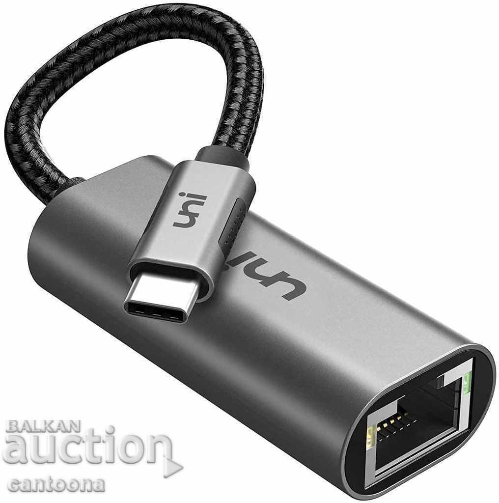 adaptor uNi USB C la Gigabit Ethernet, Realtek RTL8153