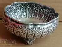 Silver sugar bowl/caviar dish 800/1000, late 19th century