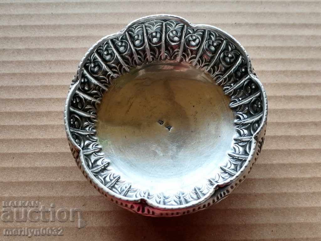 Silver sugar bowl/caviar dish 800/1000, late 19th century Silver sugar bowl/caviar dish 800/1000, late 19th century