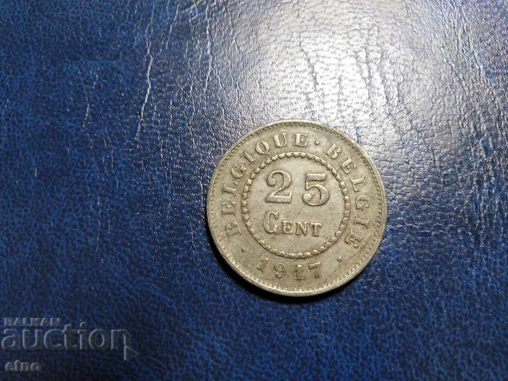 Delivery of BELGIUM 1917 - 25 CENT Delivery of BELGIUM 1917 - 25 CENT