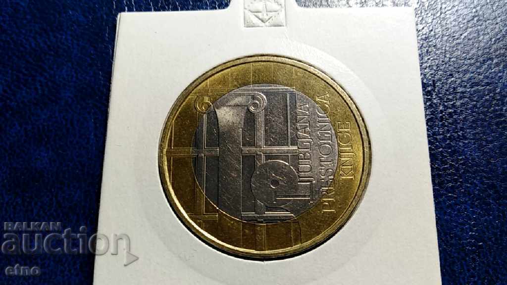 SLOVENIA - 3 EURO 2010, LJUBLJANA WORLD CAPITAL OF THE BOOK with price 20.00 BGN | € 10.23 SLOVENIA - 3 EURO 2010, LJUBLJANA WORLD CAPITAL OF THE BOOK with price 20.00 BGN | € 10.23