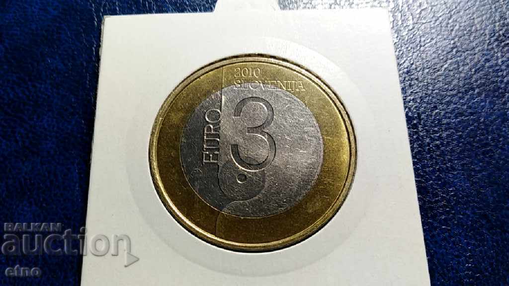 Auction SLOVENIA - 3 EURO 2010, LJUBLJANA WORLD CAPITAL OF THE BOOK Auction SLOVENIA - 3 EURO 2010, LJUBLJANA WORLD CAPITAL OF THE BOOK