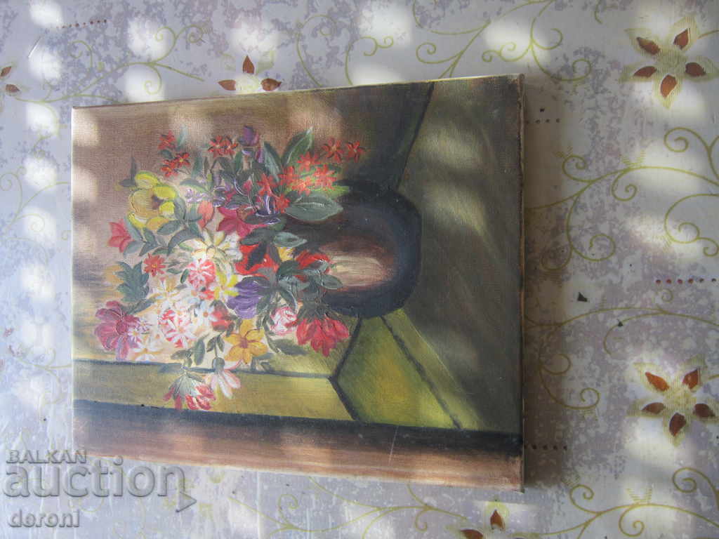 Auction Old oil painting on canvas Auction Old oil painting on canvas