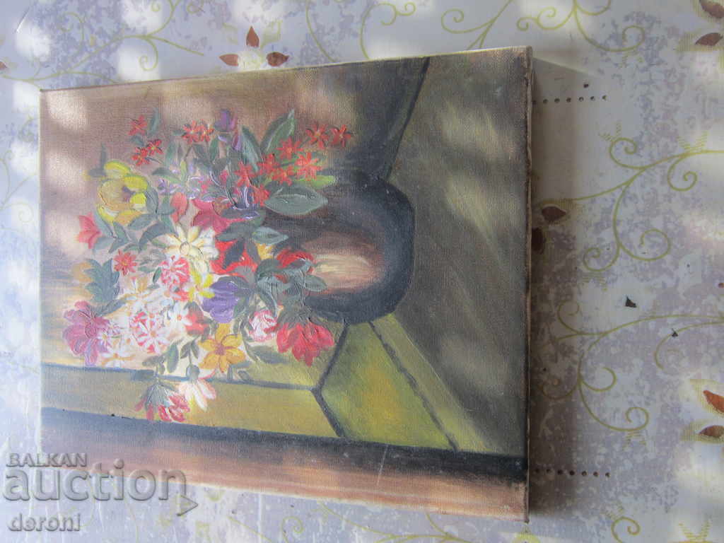 Old oil painting on canvas - 5 Old oil painting on canvas - 5