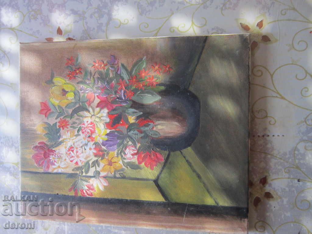 Old oil painting on canvas - 6 Old oil painting on canvas - 6