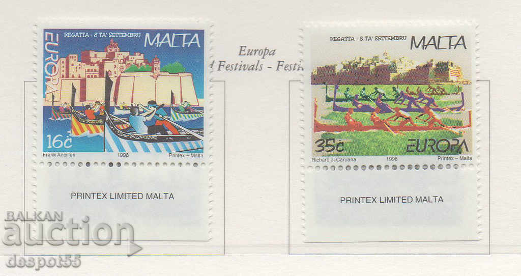 1998. Malta. Europa - Festivaluri și sărbători naționale.