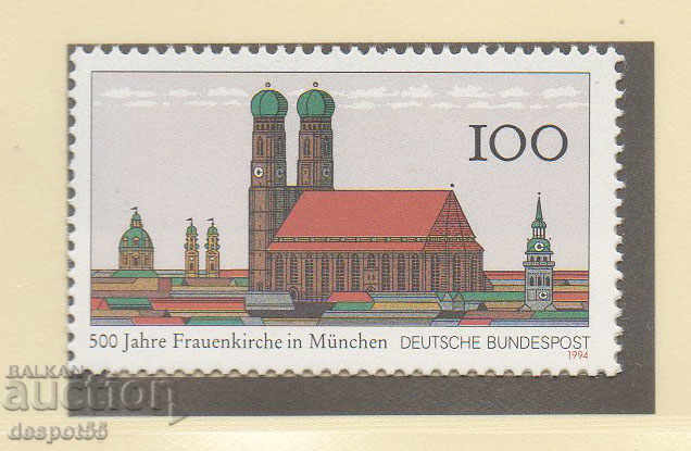 1994. Germania. 500 de ani de la „Frauen Kirche” la München.