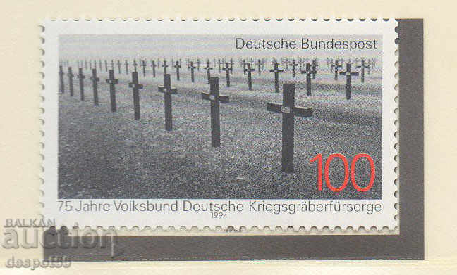1994. Germany. 75 years in the German military cemetery.