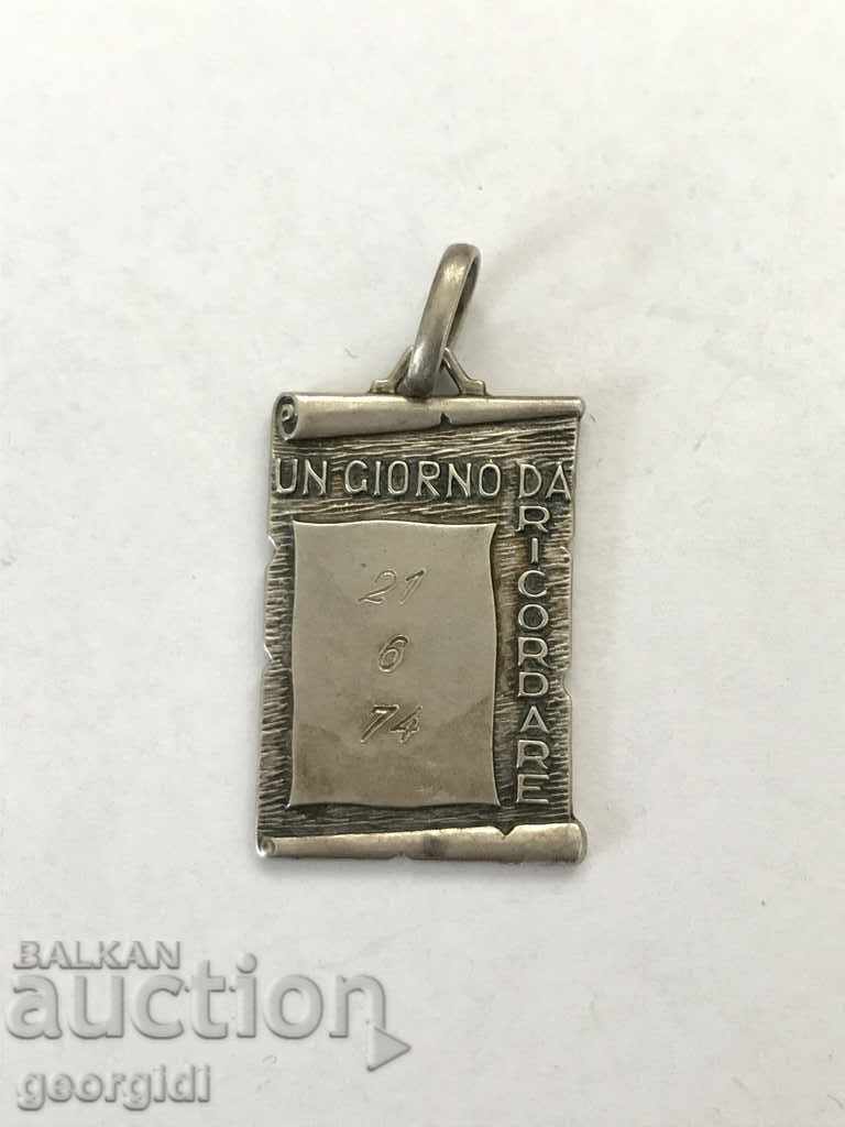 Silver pendant / plate №0815