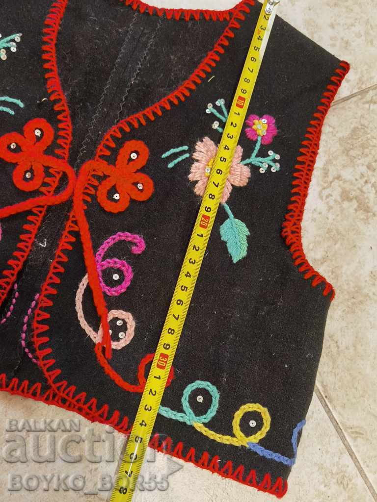 Authentic Children's Antique Vest from Folk Costume with price 95.00 BGN | € 48.57 Authentic Children's Antique Vest from Folk Costume with price 95.00 BGN | € 48.57