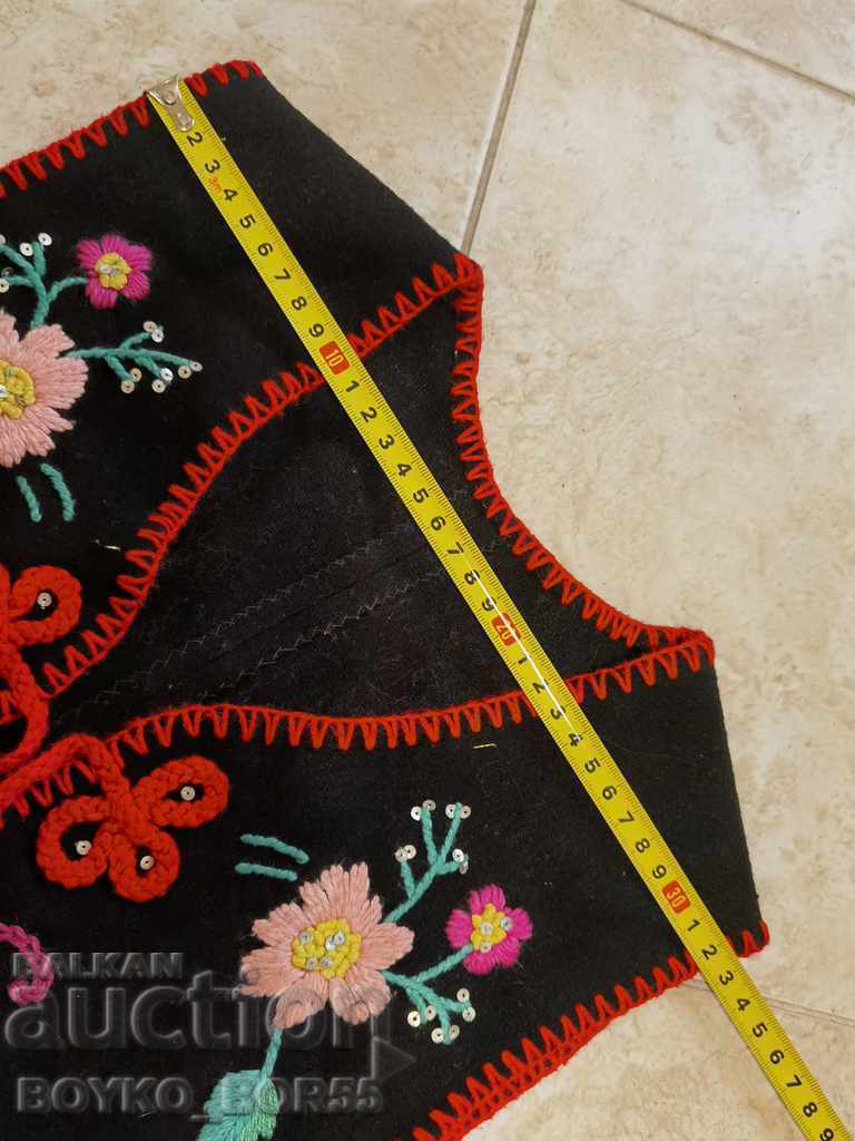 Auction Authentic Children's Antique Vest from Folk Costume Auction Authentic Children's Antique Vest from Folk Costume