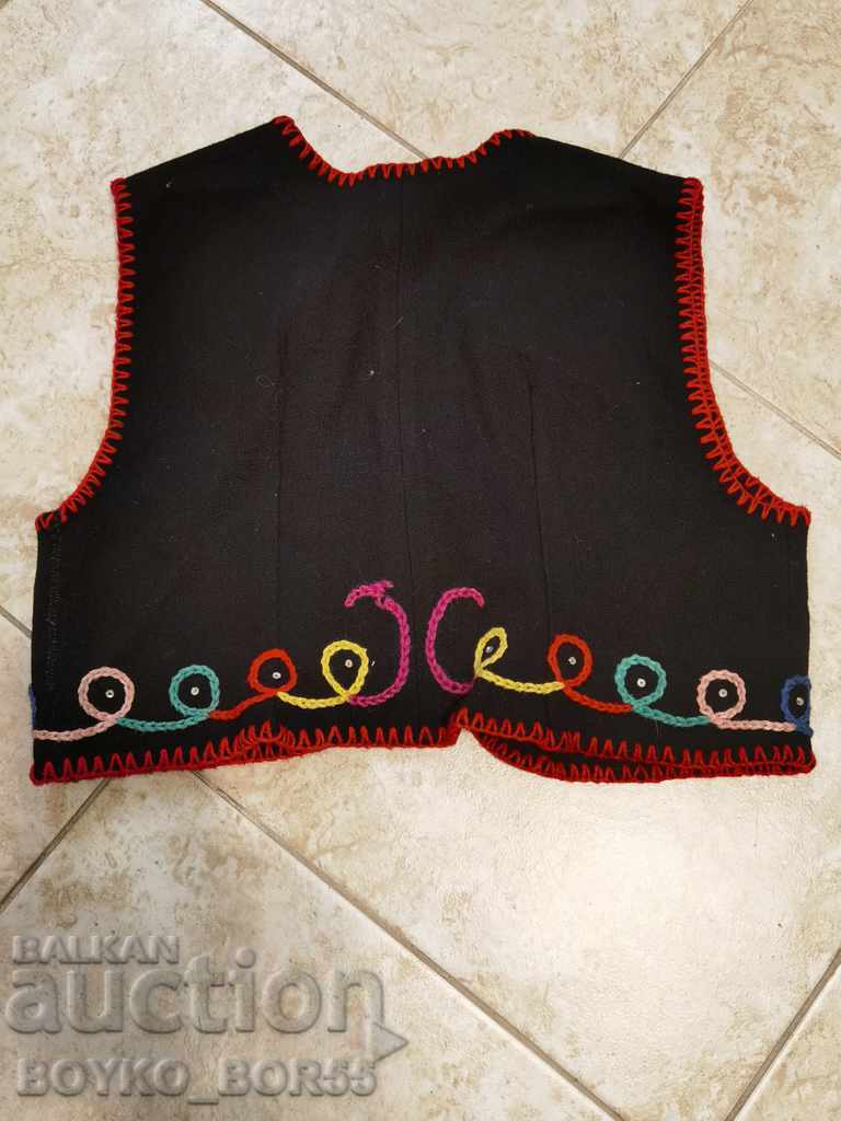 Authentic Children's Antique Vest from Folk Costume - 6 Authentic Children's Antique Vest from Folk Costume - 6