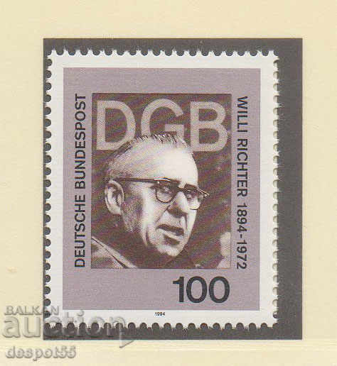 1994. Γερμανία. Willy Richter, πρόεδρος των συνδικάτων.