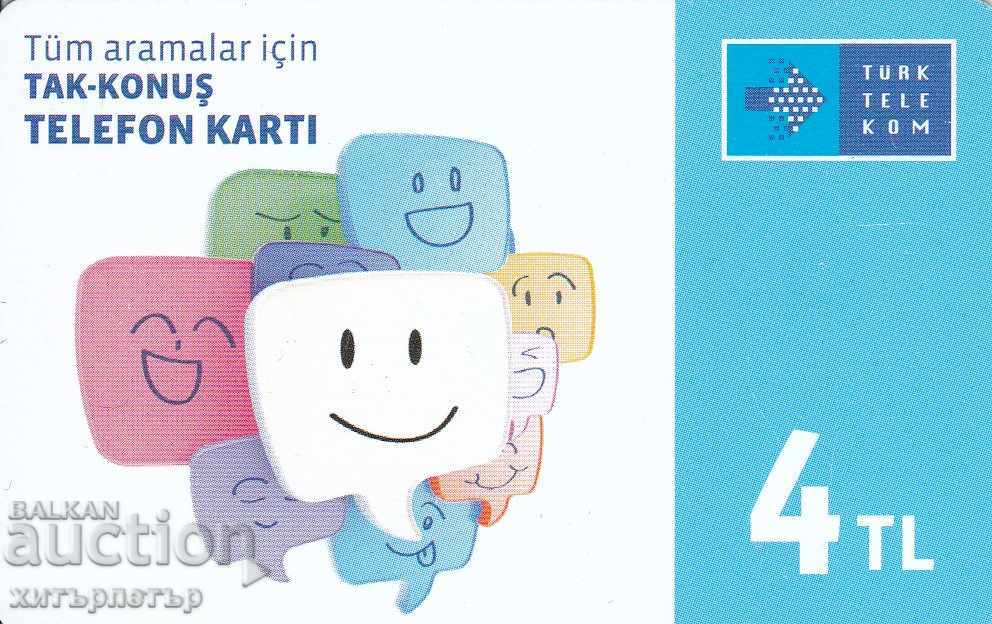 Τηλεφωνική κάρτα Τουρκία 4tl