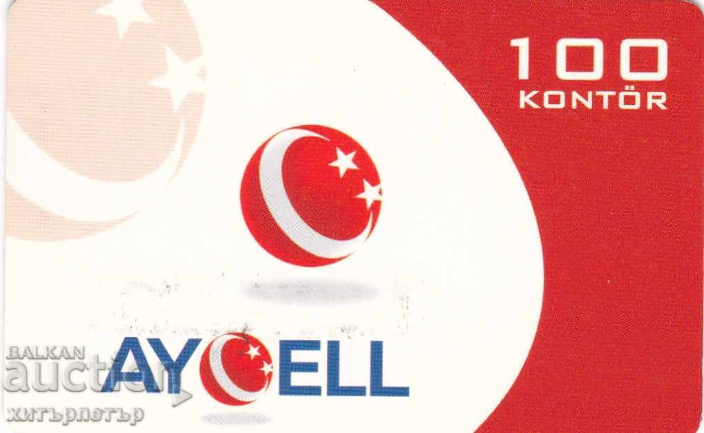 Τηλεφωνική κάρτα Τουρκία 100