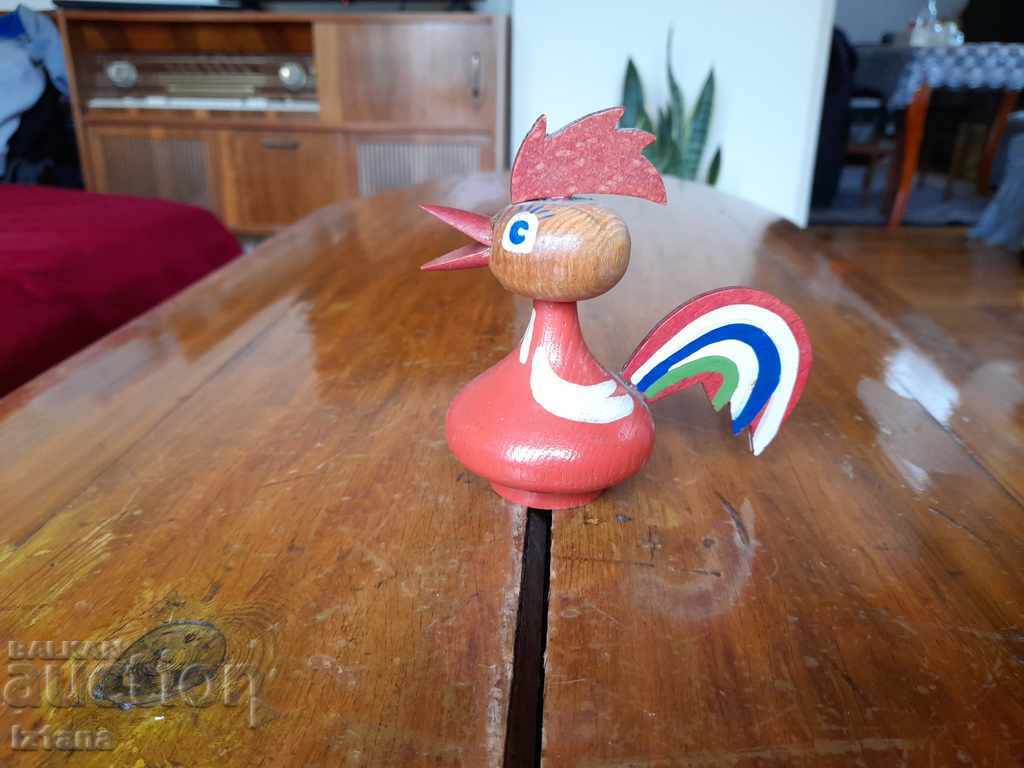 Old wooden rooster, rooster