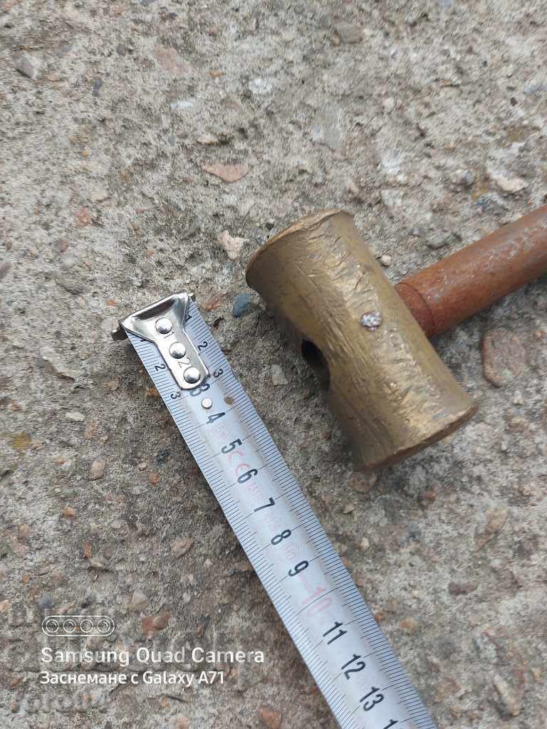Auction  HAMMER - BRONZE HEAD - METAL HANDLE