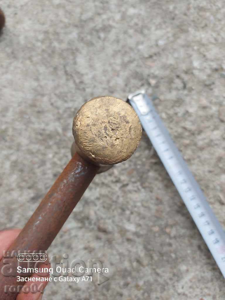 HAMMER - BRONZE HEAD - METAL HANDLE - 7