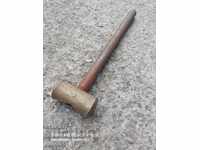 HAMMER - BRONZE HEAD - METAL HANDLE