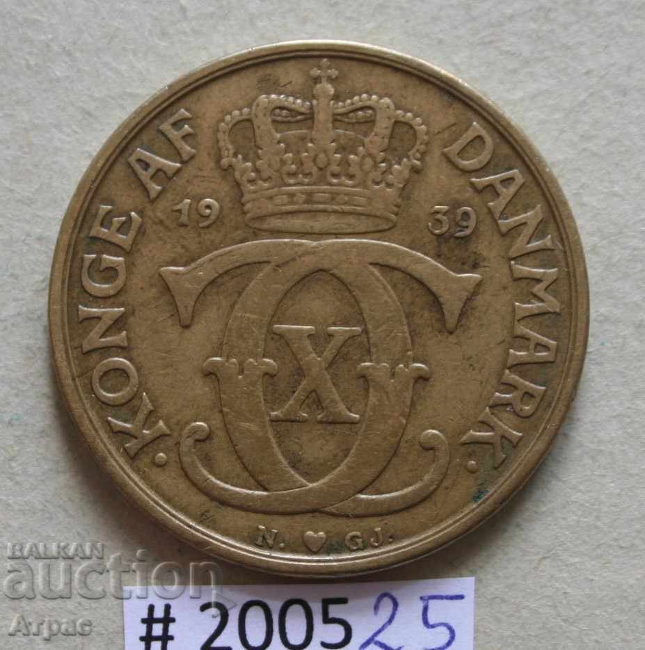 2 крони 1939  Дания с цена € 2.56 | 5.01 лв.