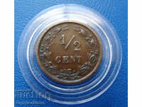 Netherlands ½ Cent 1878 Rare