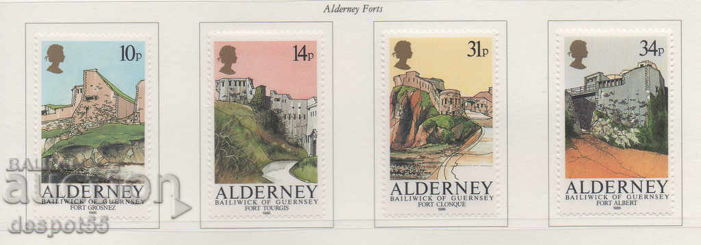 1986. Alderney. Fortăreață.