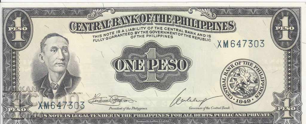 1 peso 1949, Filipine