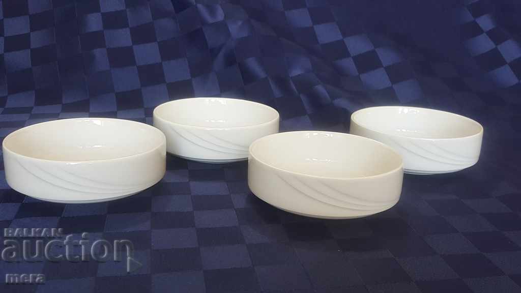 Porcelain embossed German bowls