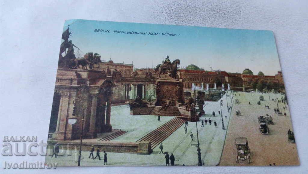 Carte poștală Berlin Nationaldenkmal Kaiser Wilhelm I