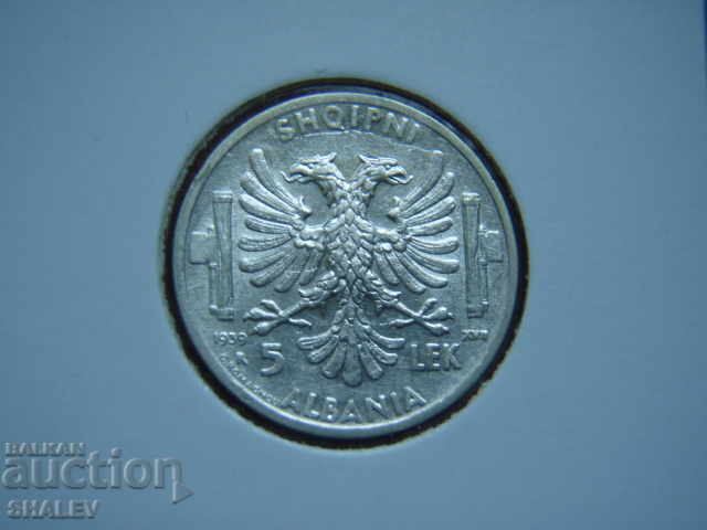 Auction 5 Lek 1939 Albania (2) /Albania/ - AU Auction 5 Lek 1939 Albania (2) /Albania/ - AU