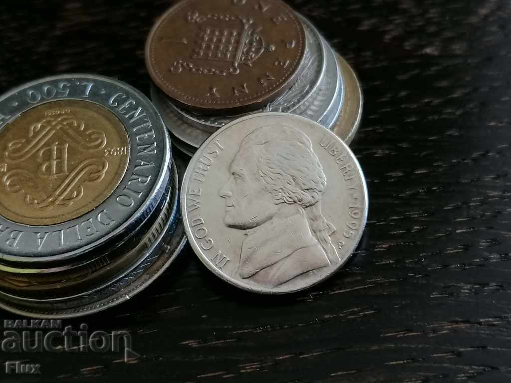 Coin - US - 5 cents 1995 with price 1.45 BGN | € 0.74