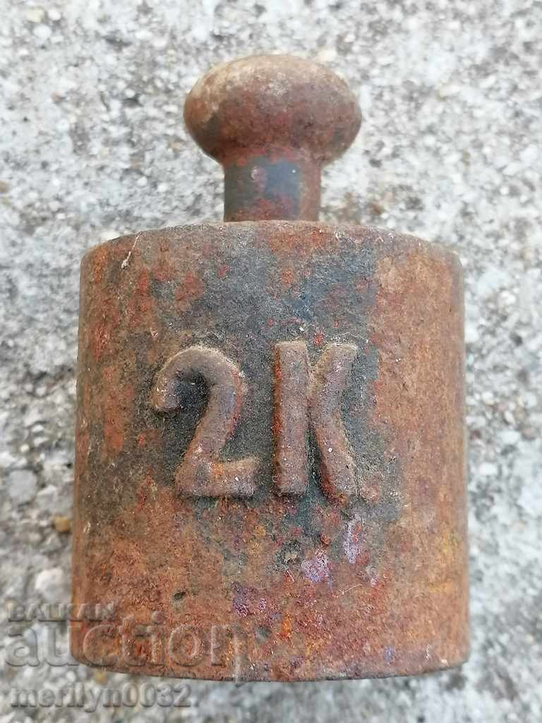 Old weighing scale, exaggeration, kilogram control weight with price 24.00 BGN | € 12.27 Old weighing scale, exaggeration, kilogram control weight with price 24.00 BGN | € 12.27