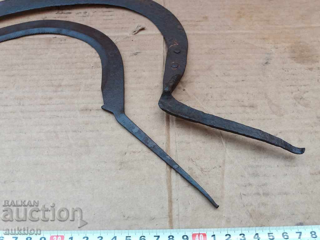 Auction  SET OF TWO REVIVAL FORGED SICKLES - DIFFERENT SIZES