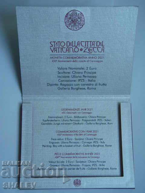 Παράδοση 2 Euro 2021 Vaticana "Caravaccio"(1) Πόλη του Βατικανού - Unc (2 Euro) Παράδοση 2 Euro 2021 Vaticana "Caravaccio"(1) Πόλη του Βατικανού - Unc (2 Euro)