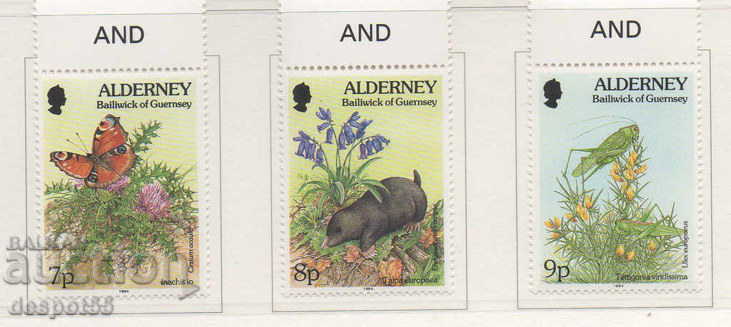 1994-95. Alderney. Flora and fauna. with price 5.50 BGN | € 2.81