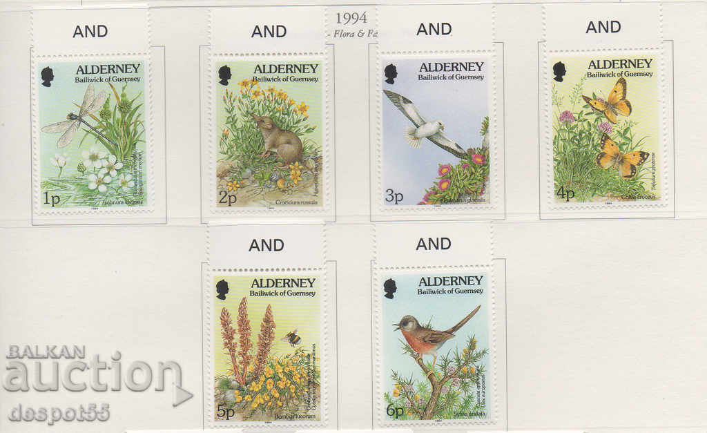1994-95. Alderney. Flora and fauna.